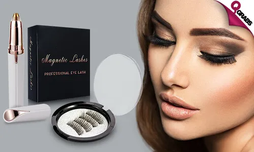 Magnetic Eyelashes & Electric Eyebrow Shaver!